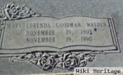 Mary Lorenda Goodman Wasden