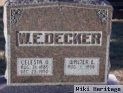 Walter E. "mannie" Decker