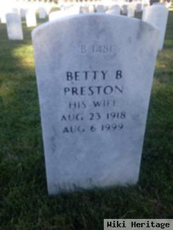 Betty B Preston