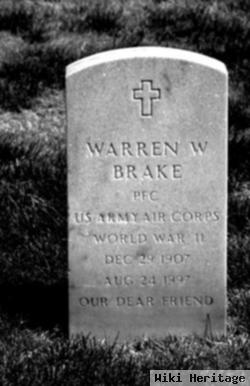 Warren W Brake