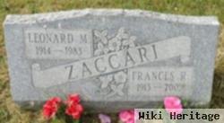 Leonard M "leo" Zaccari