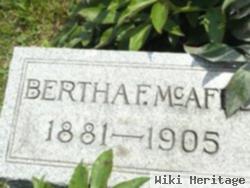 Bertha F Mcafee