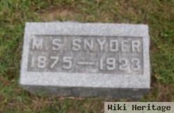 Morris S Snyder