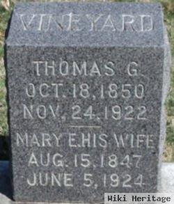 Thomas G "tom" Vineyard