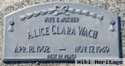 Alice Clara Zimmerman Wach