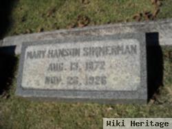 Mary Elizabeth "mamie" Hanson Simmerman