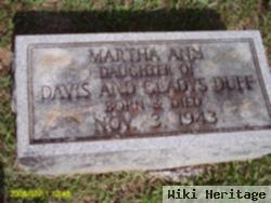 Martha Ann Duff