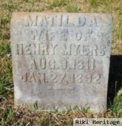 Mary Matilda Mcwhorter Myers