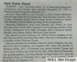 Nell Tennessee Ralls Reed