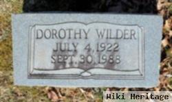 Dorothy Edith Susong Wilder