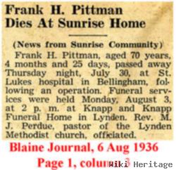 Frank H Pittman