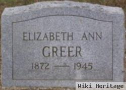 Elizabeth Ann Massie Greer