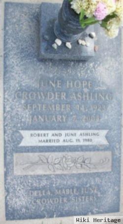 June Hope Crowder Ashling