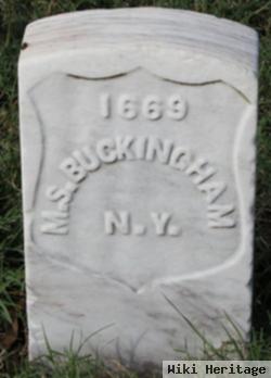 Pvt M. S. Buckingham