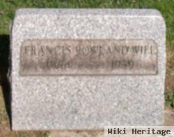 Francis Rowland Will