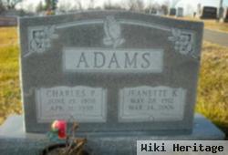 Charles P Adams