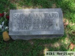 Sophia Ann "sophie" Williams Ward