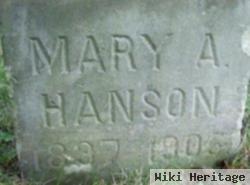 Mary A Hanson