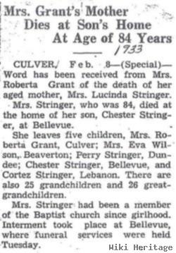 Lucinda R. Beeler Stringer