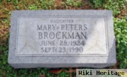 Mary Peters Brockman