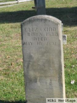 Malissa Elizabeth "eliza" Stephens Kidd