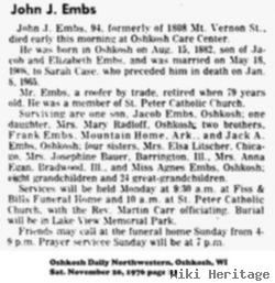 John J Embs