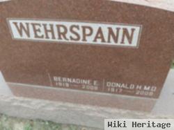 Bernadine E Wehrspann