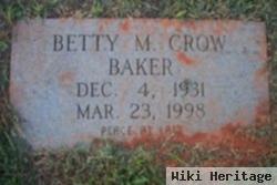 Betty M. Crow Baker