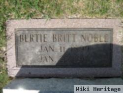 Roberta Ellen "bertie" Britt Noble