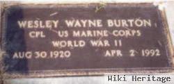 Corp Wesley Wayne Burton