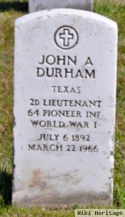 John A Durham