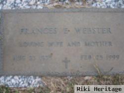 Frances E Webster