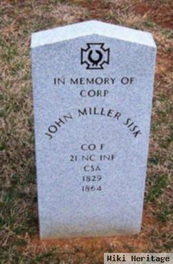 Corp John Miller Sisk