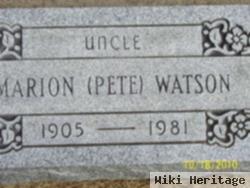 Marion Pete Watson