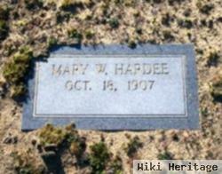 Mary W. Hardee