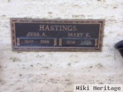 Jess A Hastings