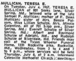 Teresa E. Shultz Mullican