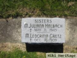 Sr M. Juliana "anna Pauline" Halbach