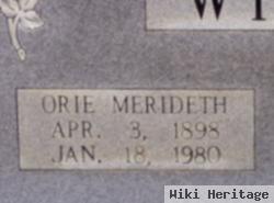 Orie Merideth White