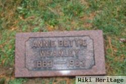 Annie Bettie Weakley