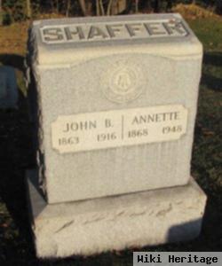 Annetta "nettie" Hammer Shaffer