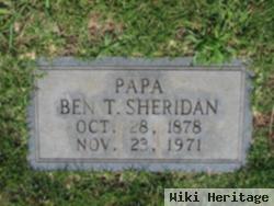 Benjamin T "ben" Sheridan