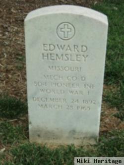 Edward Eaf Hemsley