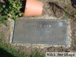 Robert E Brown