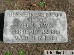 Bessie Irene Clapp Davis