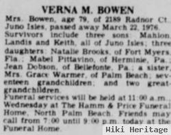 Verna Marie King Bowen