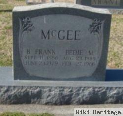 Benjamin F. "frank" Mcgee