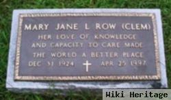 Mary Jane L Row