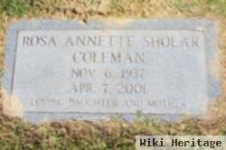 Rosa Annette Sholar Coleman