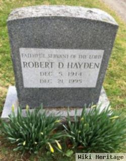 Rev Robert Daniel Hayden